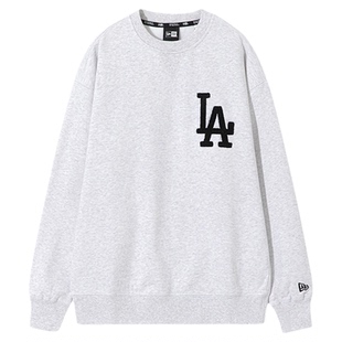 New Era纽亦华MLB男女款秋冬加绒保暖潮流休闲运动圆领套头卫衣