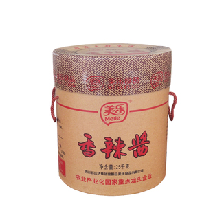 美乐香辣酱25kg四川特产富顺辣椒酱火锅干锅蘸水餐饮商用桶装50斤