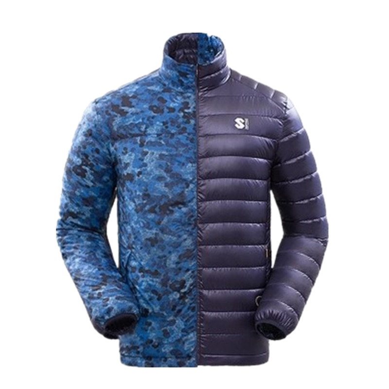 塞沃斯sws羽绒服男女双面穿户外轻薄白鸭绒迷彩保暖外套6503/6506