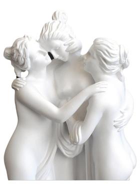 希腊美惠三女神树脂雕塑桌面装饰