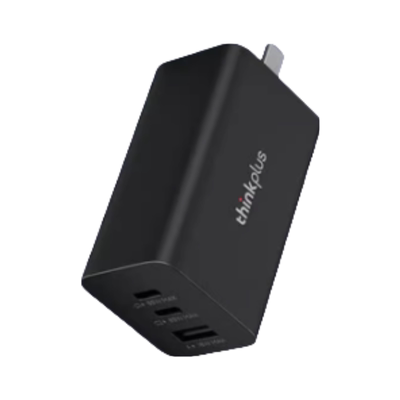 thinkplus联想65W氮化镓电源适配器充电器适用于iPhone15promax快充Typec插头USB-C多口苹果安卓pd笔记本电脑