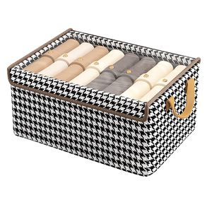 衣服收纳箱家用带盖衣柜收纳筐分层神器衣物裤子整理箱布艺储物盒