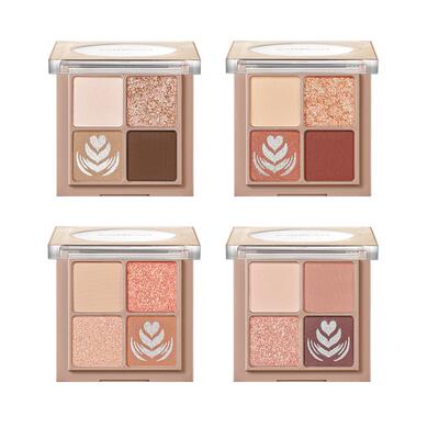 卡姿兰四色眼影盘ins超火闪粉珠光易防水大地色系平价学生新款