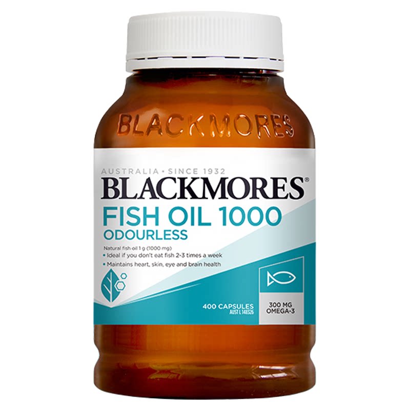【临期】澳洲进口BLACKMORES澳佳宝无腥味深海鱼油软胶囊400粒