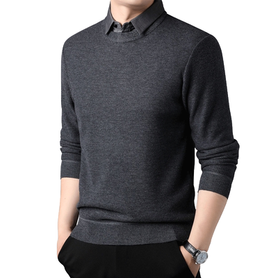 罗蒙男士针织衫毛衣2023新款