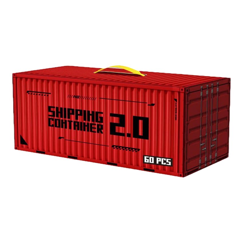 集装箱玩具车48合金回力铁皮迷你