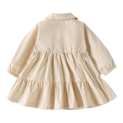 欢喜小熊女童春秋连衣裙