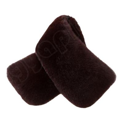 白色真獭兔毛领子单卖通用翻方领