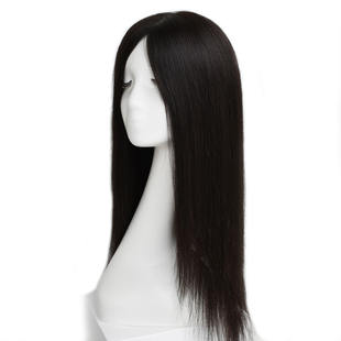 全真发假发女蕾丝边加仿真大头皮双递针辫子发套女士中长直超自然