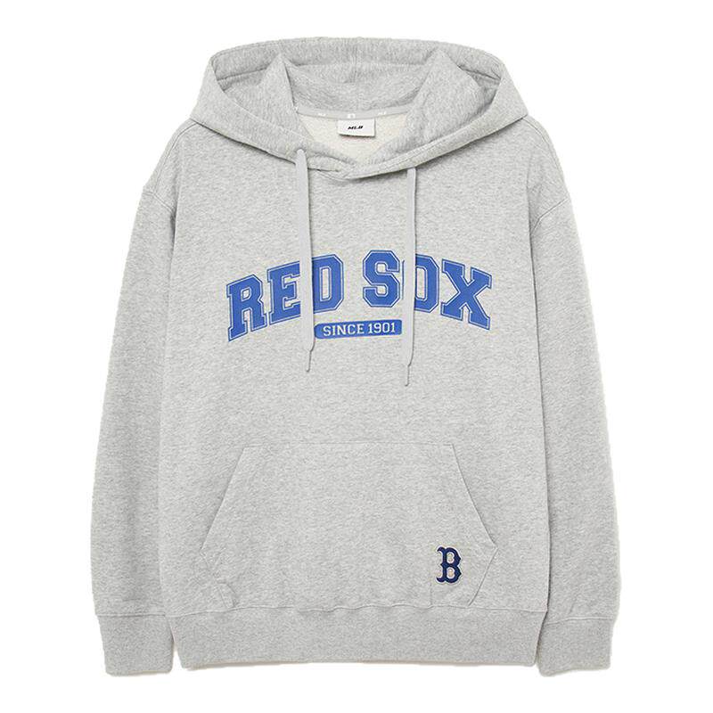 MLB官方男女情侣学院风胶印logo连帽卫衣同款秋季HDV01