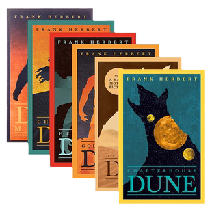 Dune 沙丘 英文原版正版 六部曲套装6册  科幻小说 弗兰克赫伯特 Frank Herbert 当代科幻史诗畅销书 电影同名原著