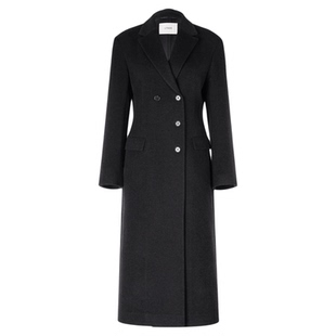 LYNEE【大女主收腰长西装】羊毛西装大衣女2025新款黑色廓形外套