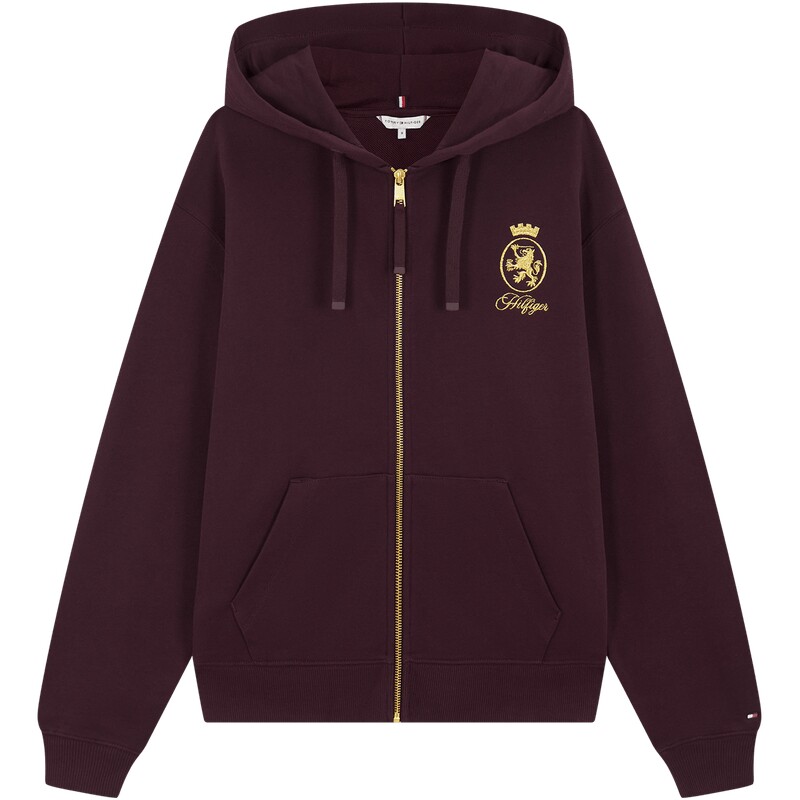 Tommy女装纯棉徽章刺绣卫衣开衫