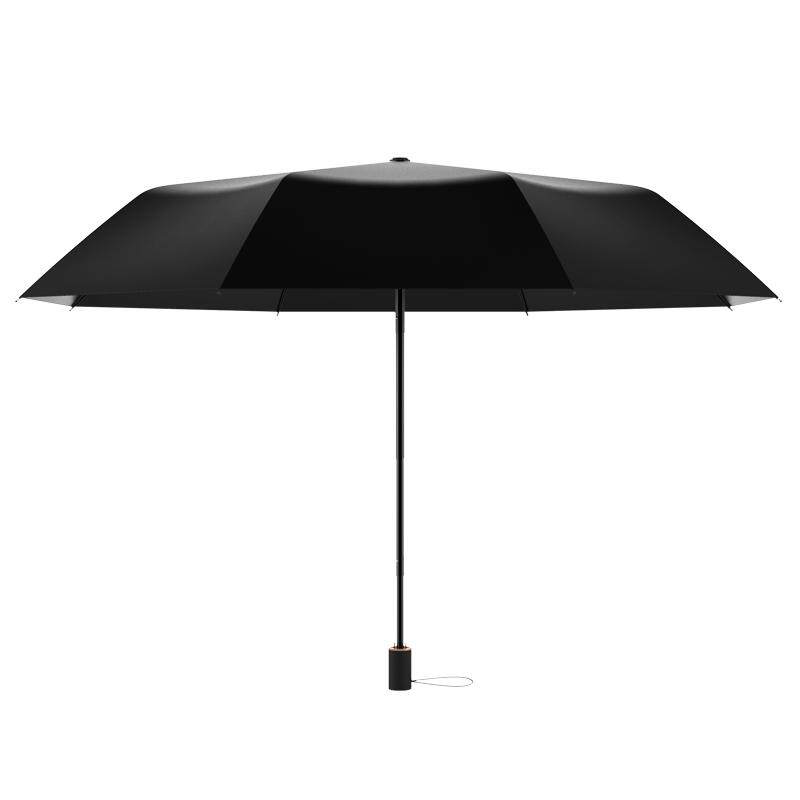 黑色晴雨男士太阳伞防晒两用折叠