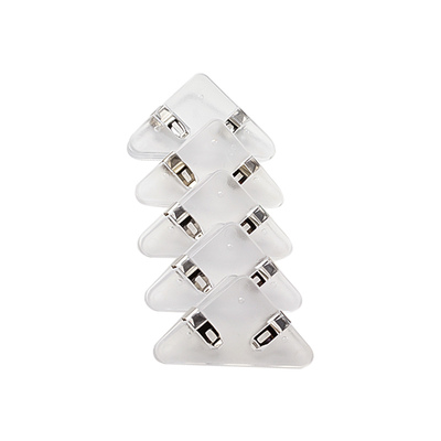 桶装透明三角夹书夹多功能边角夹