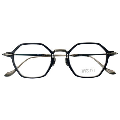 日本Matsuda纯钛六边形眼镜框