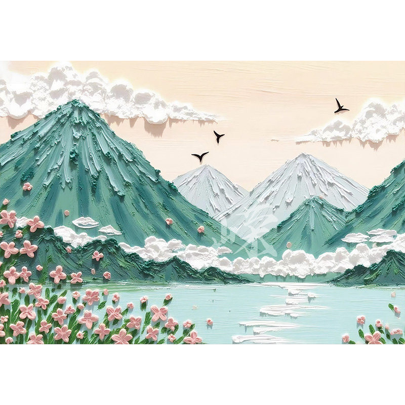绚丽花朵电表箱贴纸自粘定制