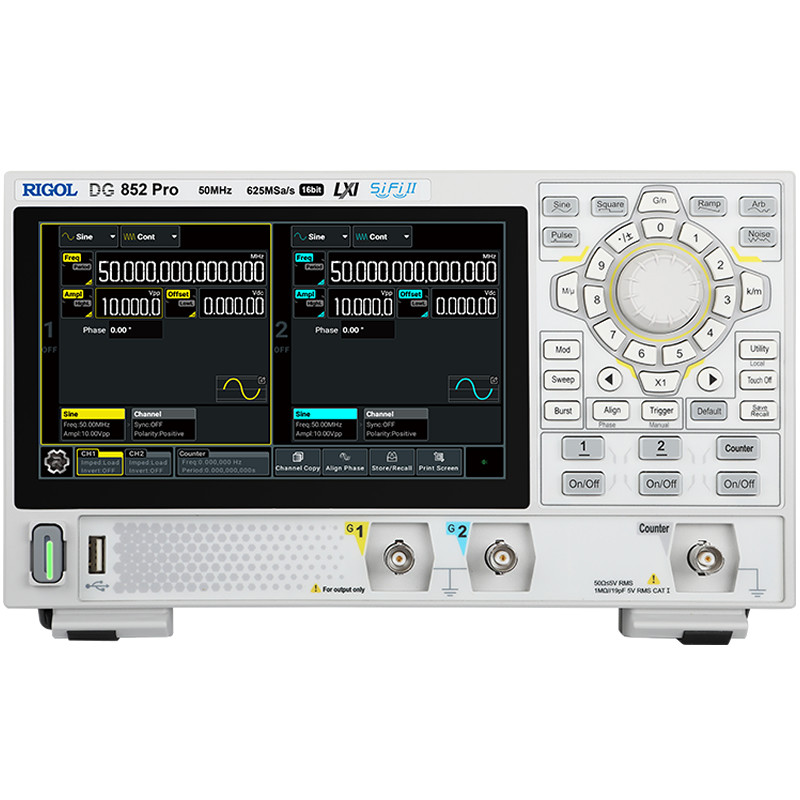 普源DG800 Pro信号发生器822双通道25M DG852Pro任意波50M频率821