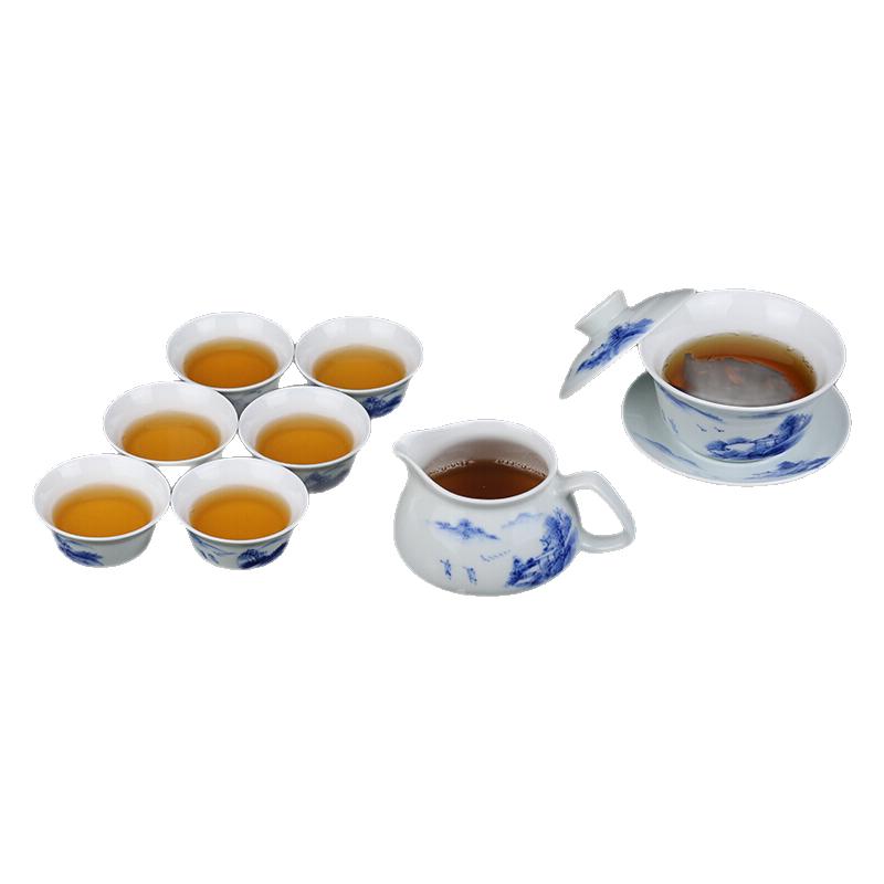 手绘家用礼盒功夫茶具盖碗贵和祥