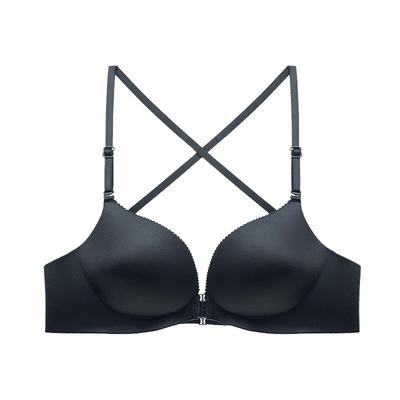 前扣美背露背内衣女超薄款