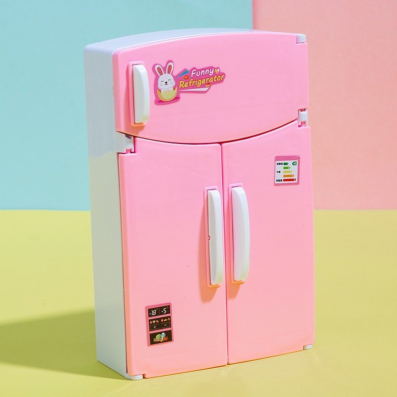 家电童趣小冰箱美食玩具卡通儿童女孩玩具厨房过家家6088-61礼物