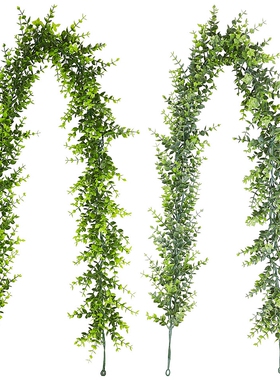 人造绿植藤蔓桉树花环尤加利藤条