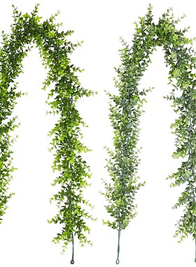 人造绿植藤蔓桉树花环尤加利藤条