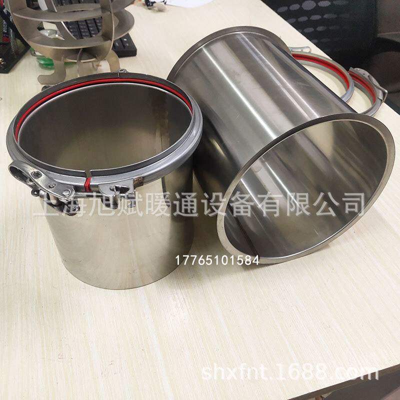 不锈钢风管快速抱箍镀锌箍桶边管管管箍快捷翻卡箍手压式卡密封