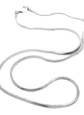 Apo同款钛钢方形叠戴蛇骨链男女