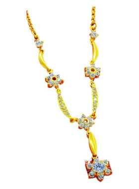 创缘镀黄金项链带吊坠耳钉手链