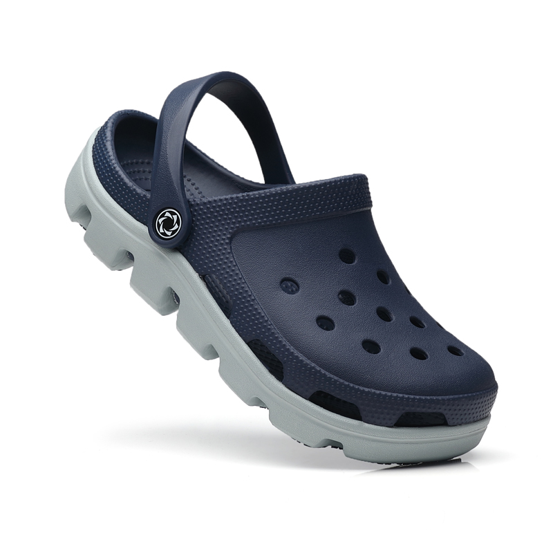 洞洞鞋男士拖鞋迪特沙滩鞋情侣男鞋防滑大码包头厚底潮流男士凉鞋