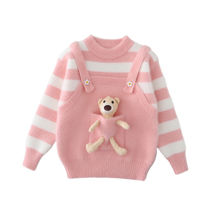 女童秋冬季毛衣打底衫