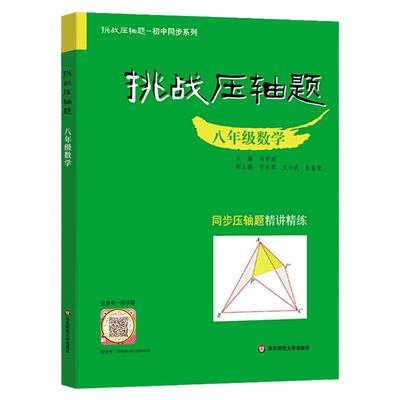 挑战压轴题八年级初二上下册同步压轴题练习册强化训练基础知识大全举一反三初中压轴题辅导同步复习资料书初中数学竞赛必刷题