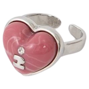 Tagi.《i》想象鼓鼓爱心树脂开口戒指/耳钉/耳夹