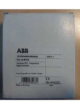 议价1SVR040002R0500, CC-U/RTD ABB全新原装拍前请询价