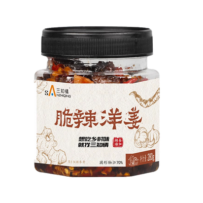 三知情脆辣洋姜280g即食瓶装