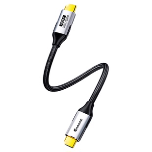 英曼Enmane雷电5数据线80/120Gbps全功能双头typec视频线PD240W快充USB4笔记本电脑接显卡扩展坞显示器USB-C