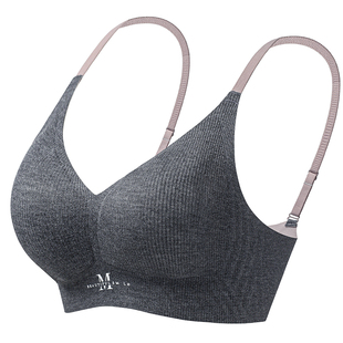 细肩带无痕无钢圈小胸聚拢运动内衣女时尚收副乳防下垂薄款文胸罩