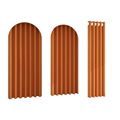 高端爱马士橙色门帘极速发货