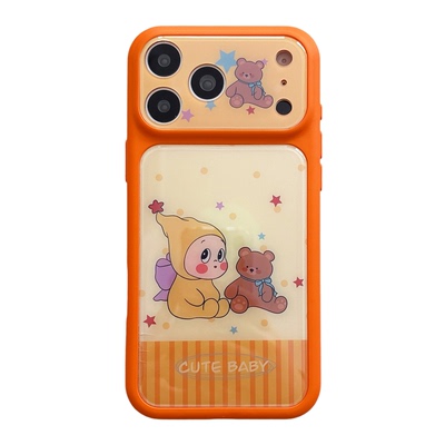 星星人抱熊可爱iPhone17PM手机壳