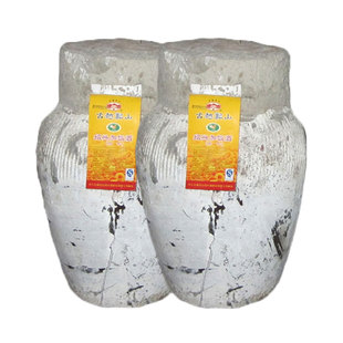 绍兴特产黄酒 古越龙山 陈三年加饭糯米20斤老酒 10L*2坛装半干型