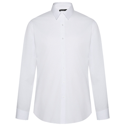 利郎官方长袖衬衫翻领抗菌弹衬衣