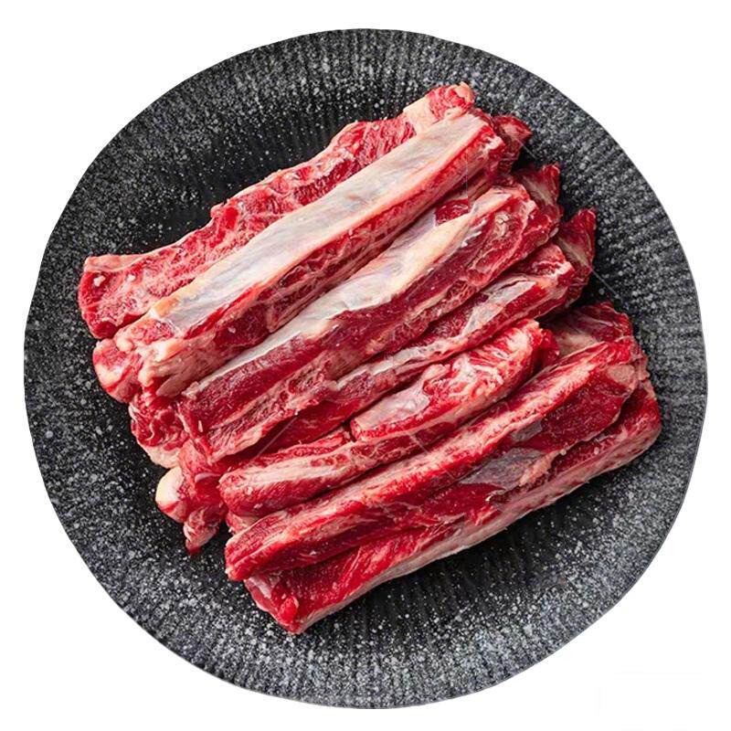 和牛牛肋条原切奶香谷饲新鲜牛肉