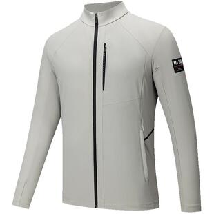 安踏立领针织运动外套男春季薄款弹力跑步通勤行政夹克152527712