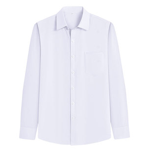 2026新款白衬衫女长袖短袖春夏秋工作服正装职业V领蓝色女装衬衣