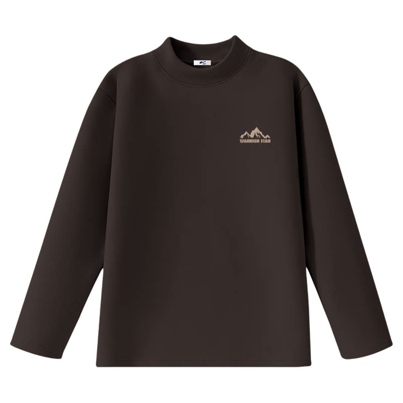 回力双面德绒半高领打底衫