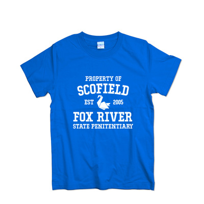 美剧周边越狱恤纯棉圆领男短袖