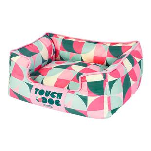 Touchdog狗窝可拆洗冬天保暖抗菌防潮猫窝小中大型犬宠物双面方窝