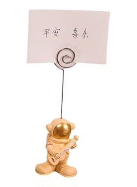 创意宇航员名片夹可爱摆件送礼