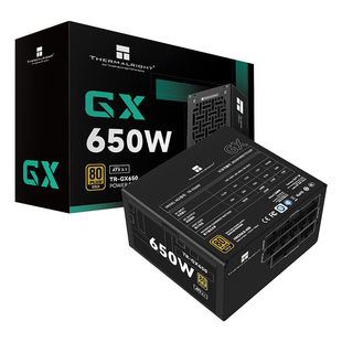 利民TR-GX650金牌电源全模组ATX3.1日系主电容黑扁线650W电脑电源